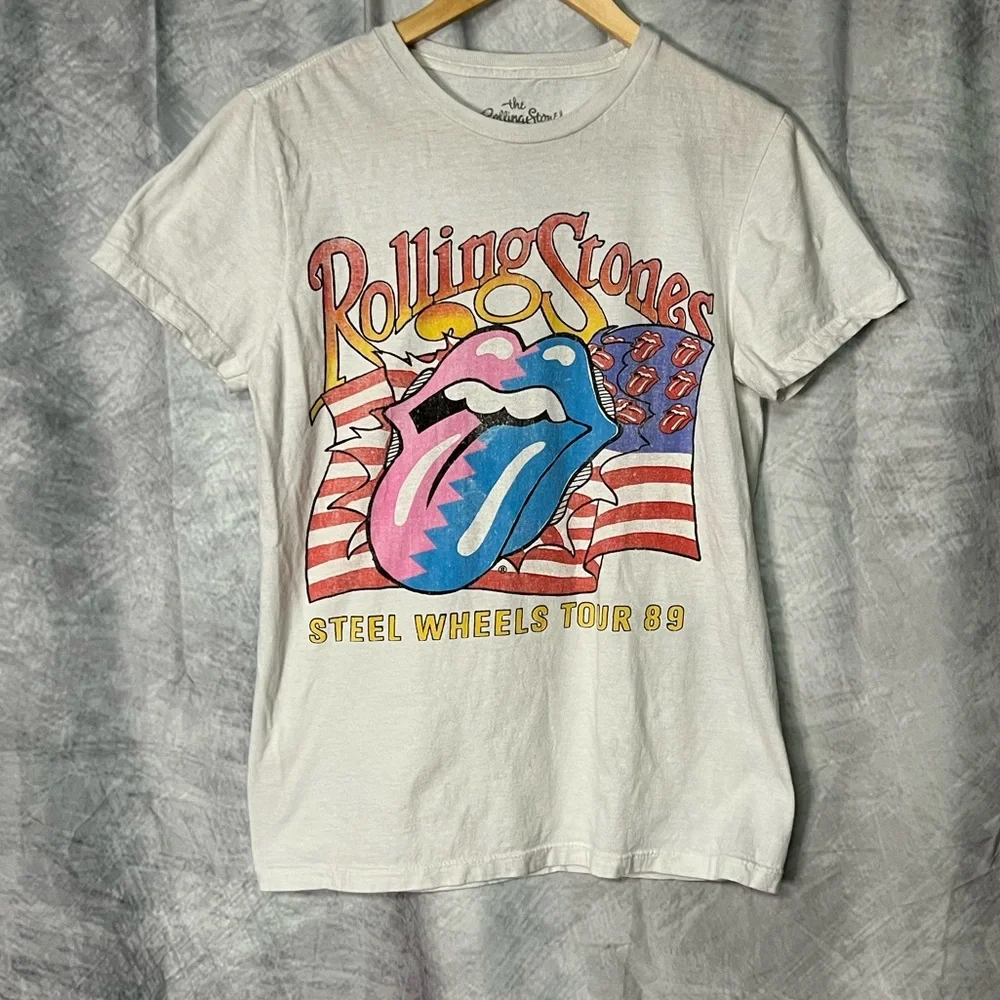 The Rolling Stones Steel Wheels Tour 89 Vintage Inspired Concert Tee - XS - Picture 5 of 8